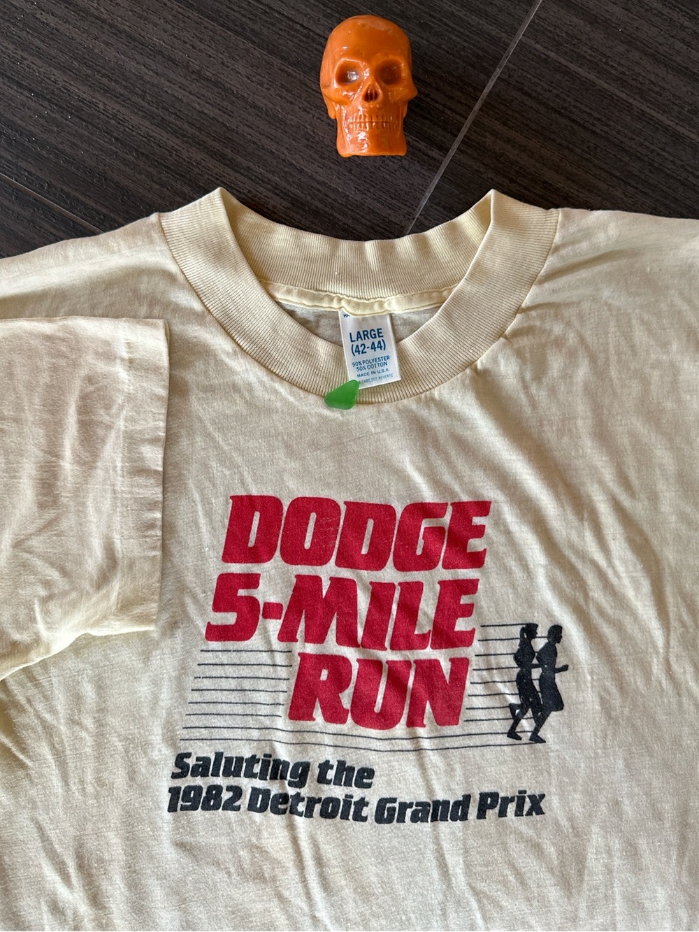 80s Detroit dodge run shirt L